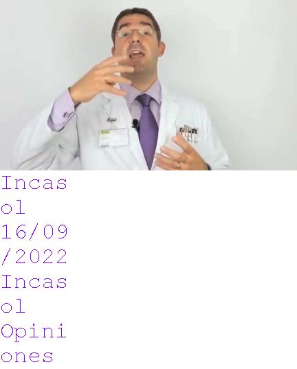 incasol indicaciones